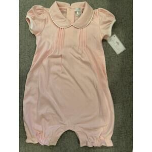 Baby Loren Pink Peter Pan Collared Pima Cotton Bubble Girls 18-24 Months NWT